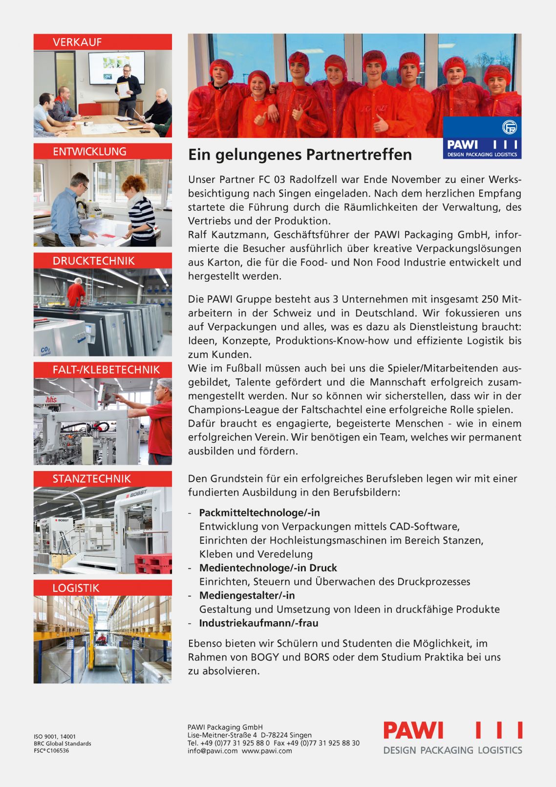 PAWI-Besuch durch Jugendspieler