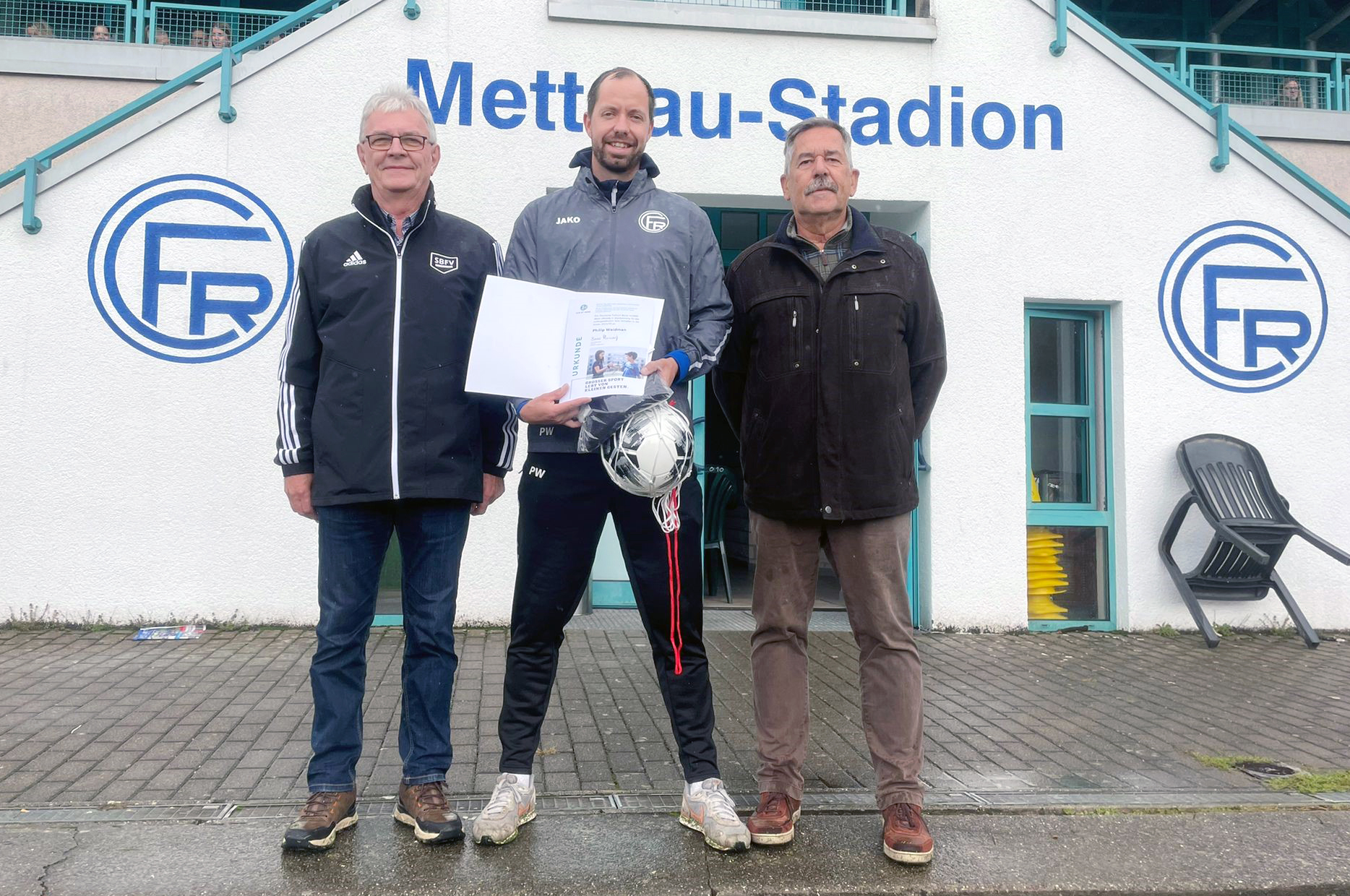 DFBAuszeichnung für Philip Weidmann